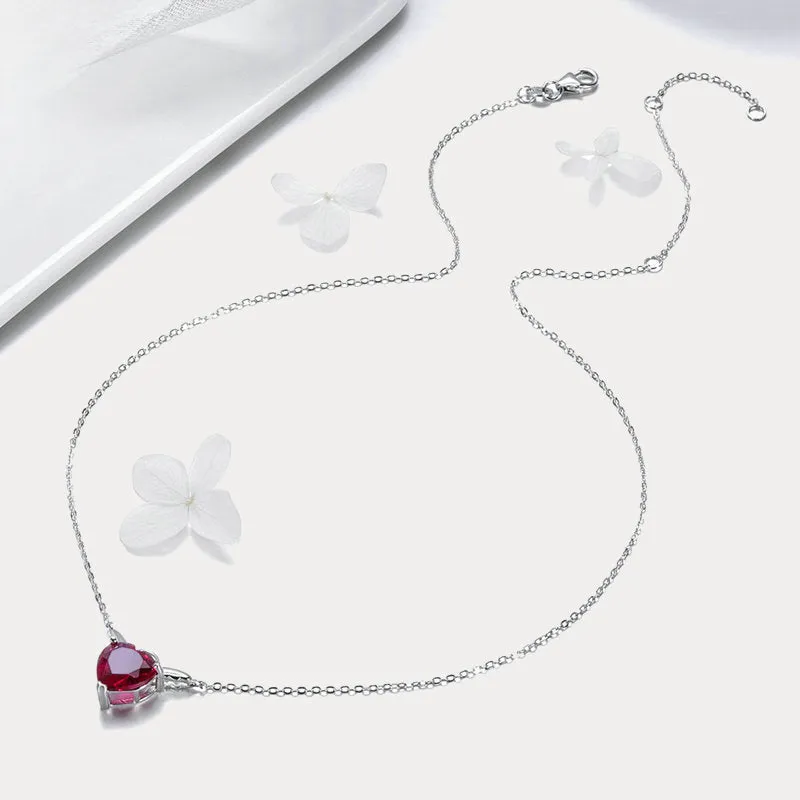 Silver Angel Heart Necklace sold by Selenichast product image thumbnail 4