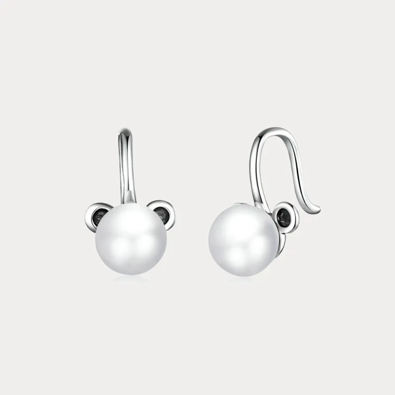 Silver Bear Hook Earrings sold by Selenichast
