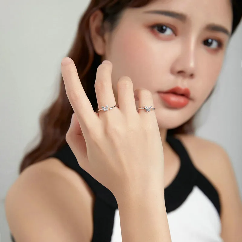 Silver Butterfly Ring sold by Selenichast product image thumbnail 2