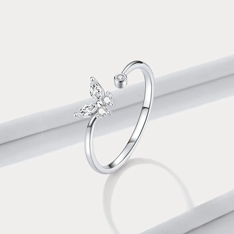 Silver Butterfly Ring sold by Selenichast product image thumbnail 4