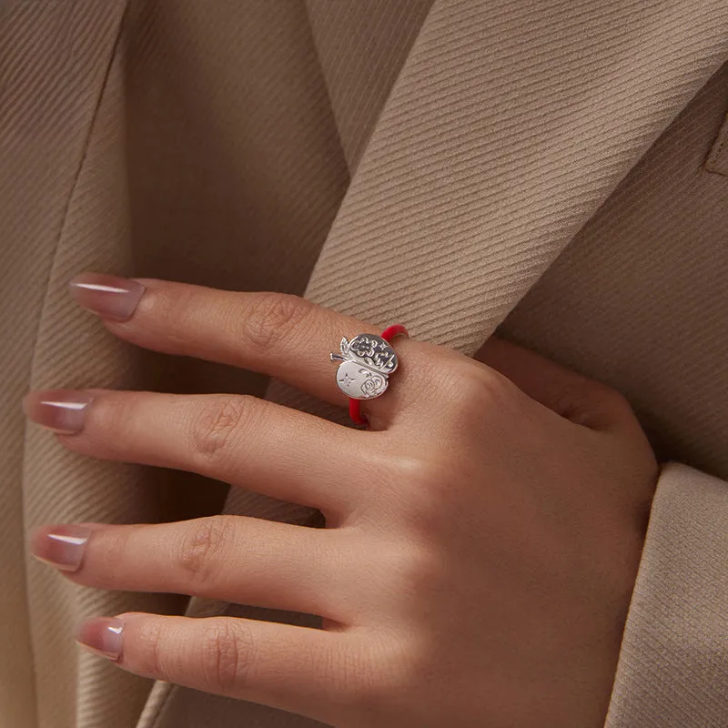 Silver Christmas Apple Ring sold by Selenichast product image thumbnail 3