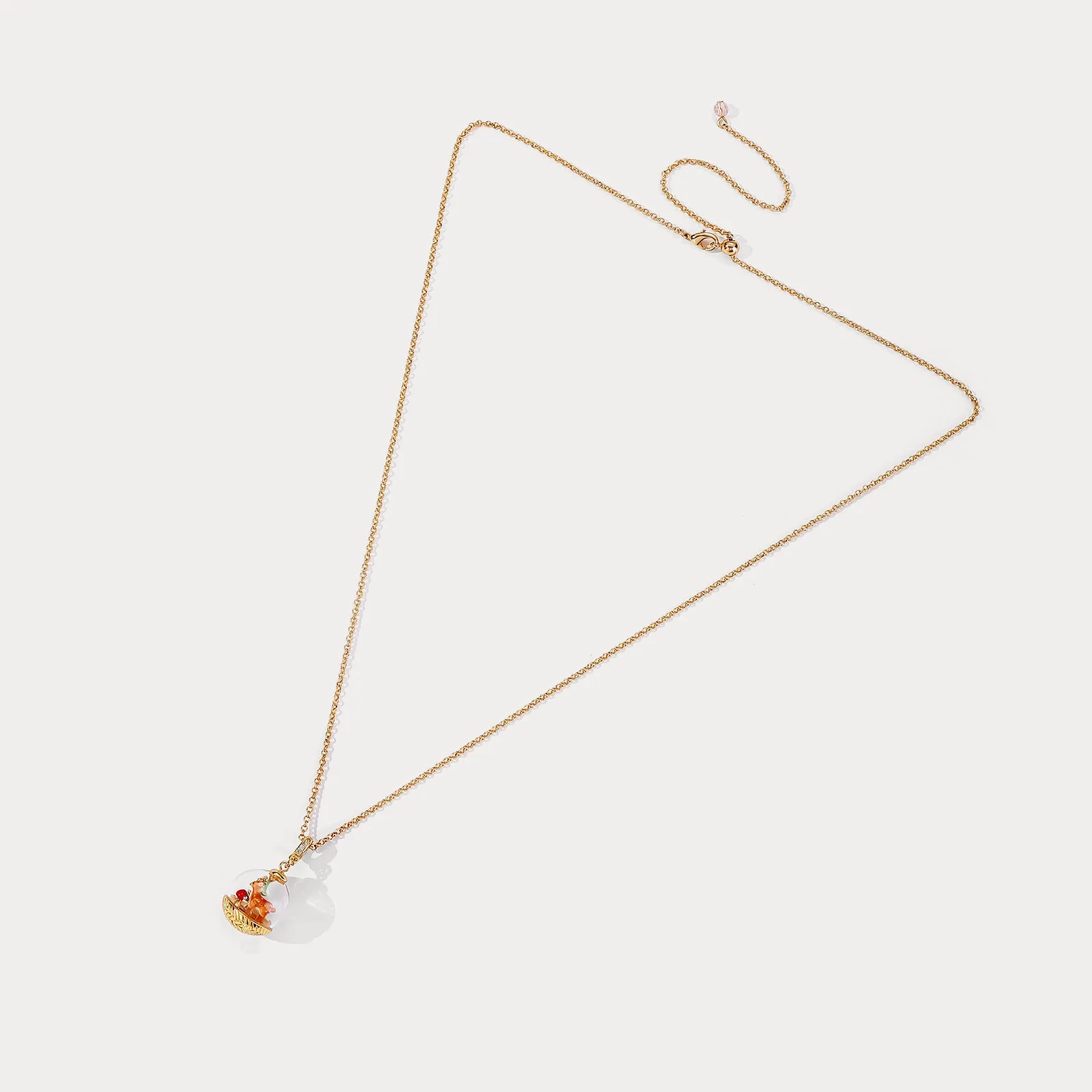 Deer Globe Necklace sold by Selenichast product image thumbnail 2