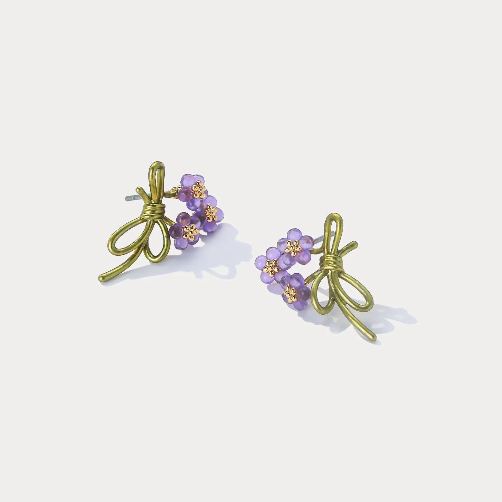 Forget-Me-Not Stud Earrings sold by Selenichast product image thumbnail 2