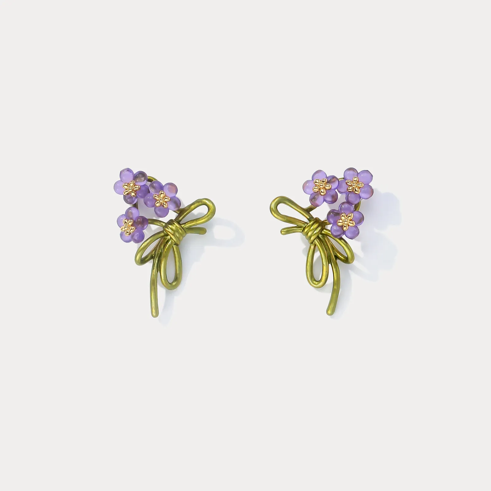 Forget-Me-Not Stud Earrings sold by Selenichast