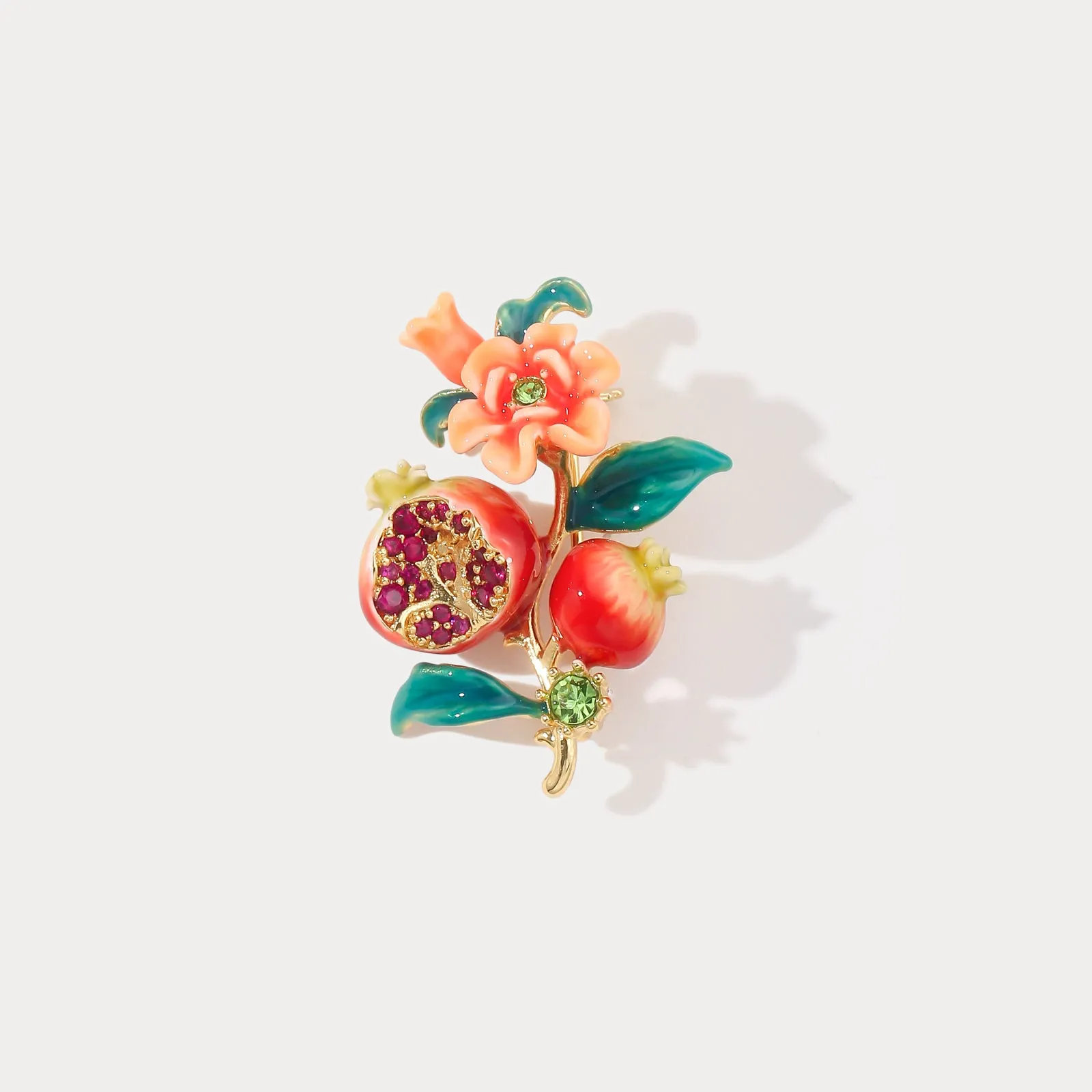Pomegranate Flower Brooch sold by Selenichast