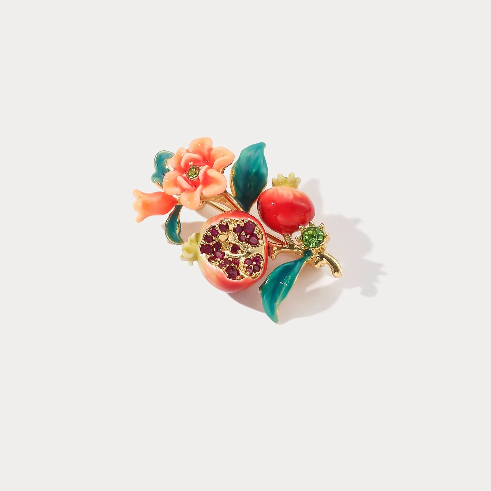 Pomegranate Flower Brooch sold by Selenichast product image thumbnail 2
