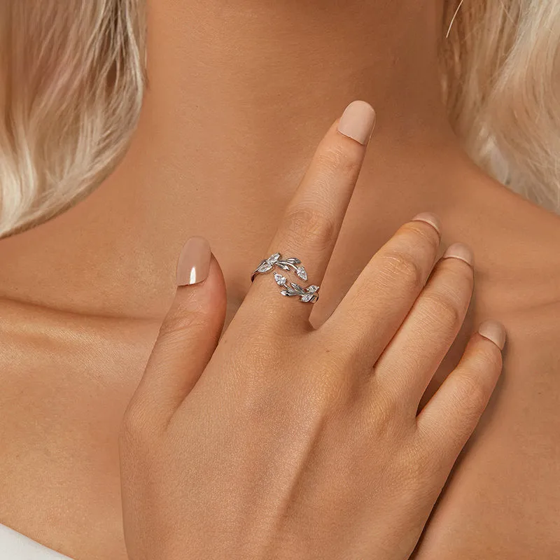 Silver Leaf Ring sold by Selenichast product image thumbnail 2