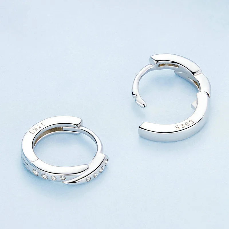 Silver Punk Spike Hoop Earrings sold by Selenichast product image thumbnail 4