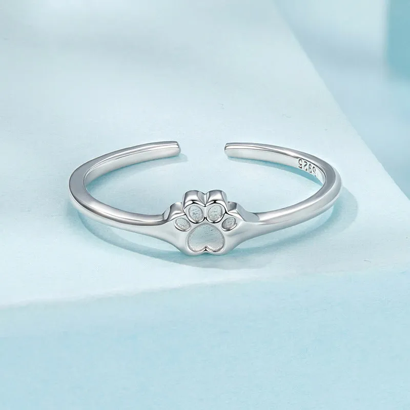 Silver Cat Paw Ring sold by Selenichast product image thumbnail 3