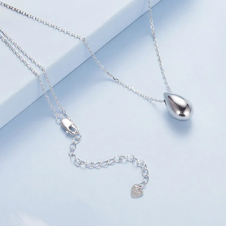 Silver Teardrop Necklace sold by Selenichast product image thumbnail 3