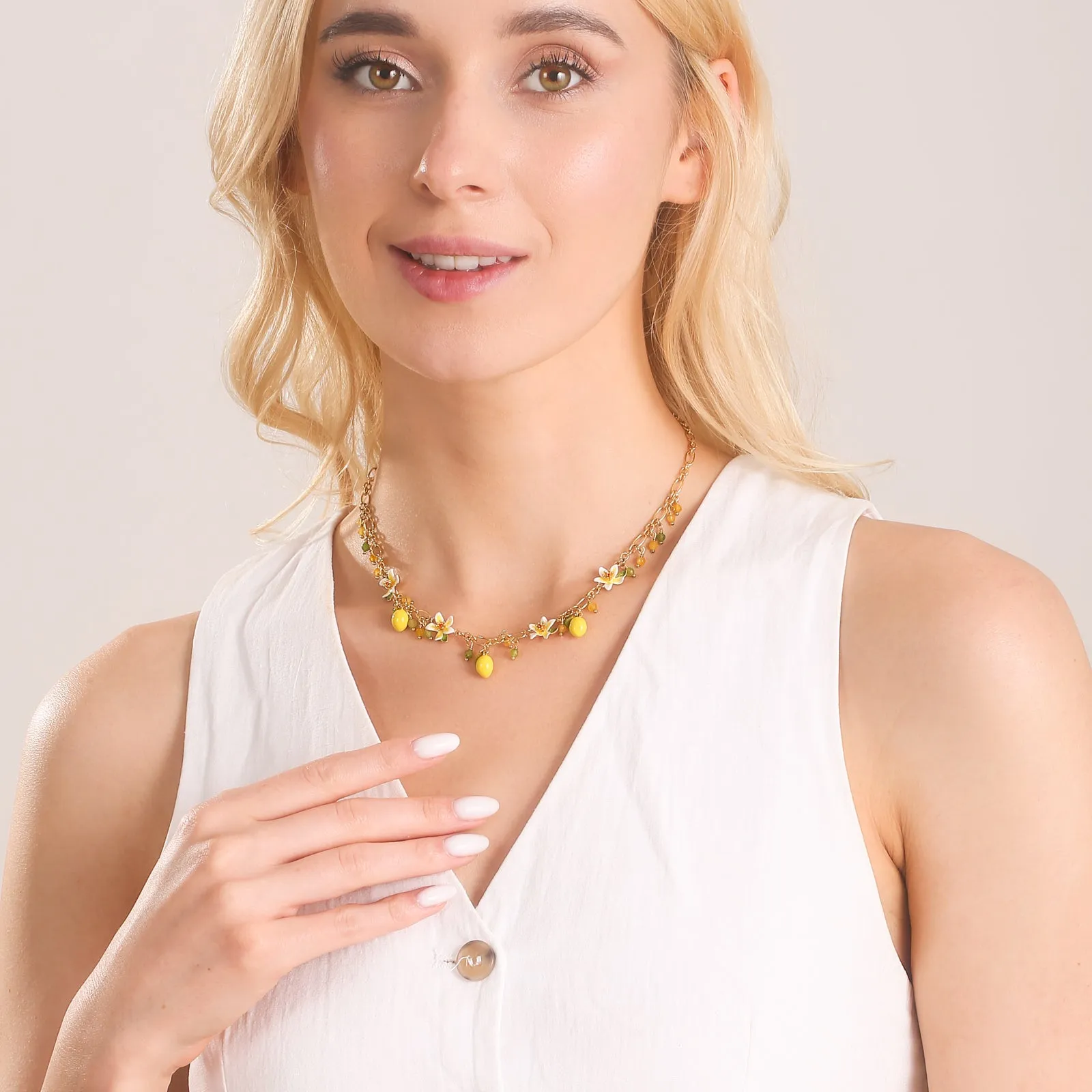 Lemon Charm Necklace sold by Selenichast product image thumbnail 3