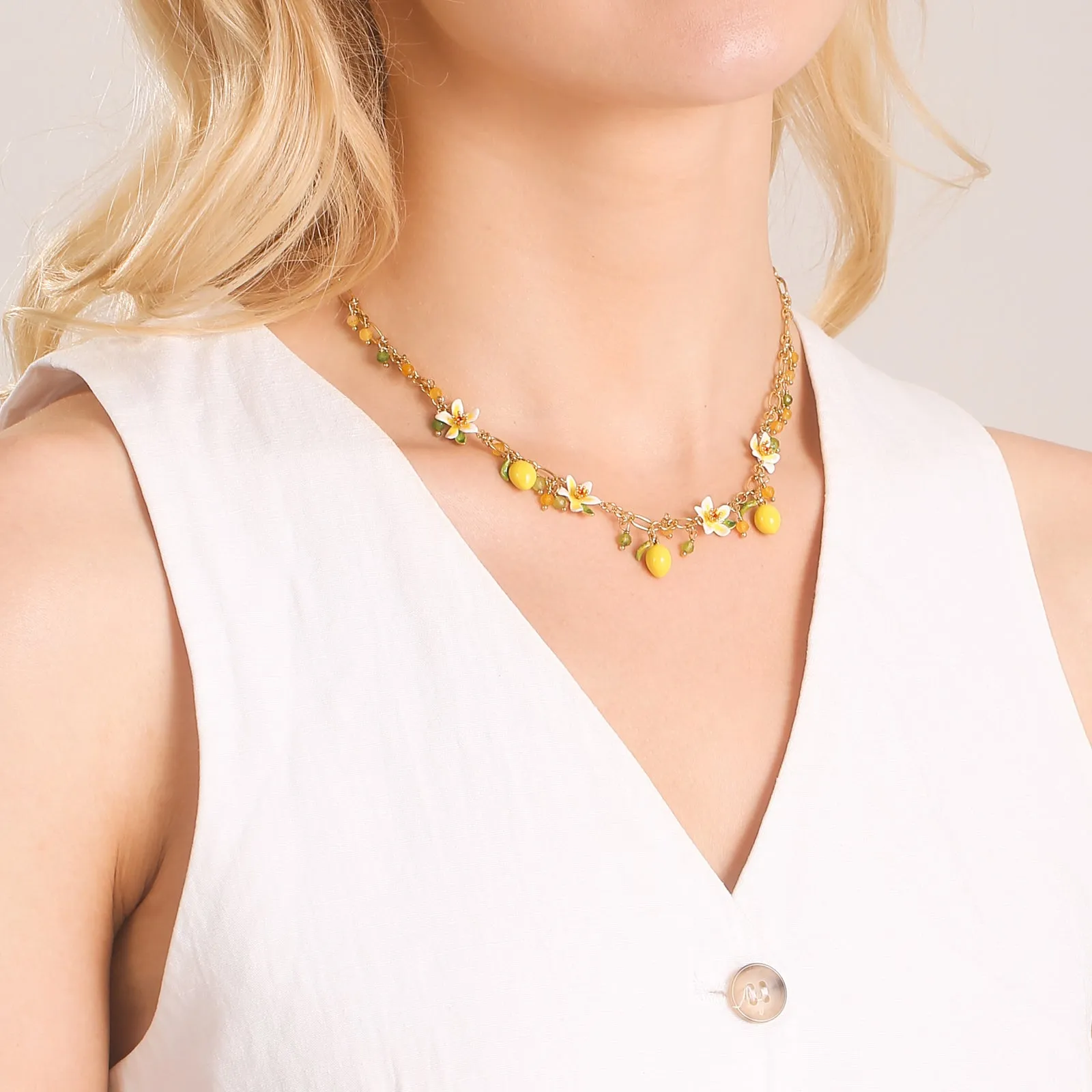 Lemon Charm Necklace sold by Selenichast product image thumbnail 2