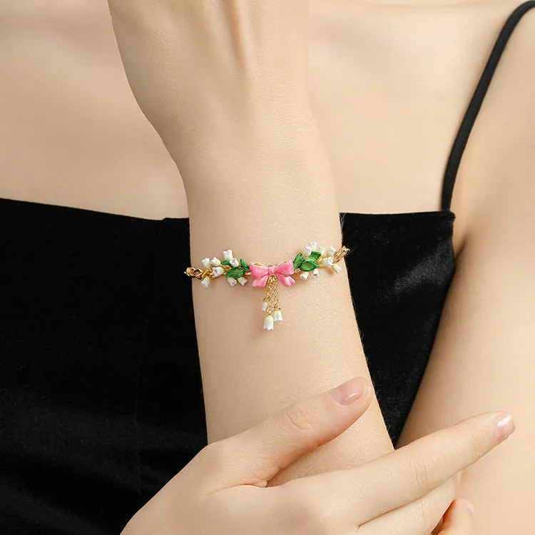 Lily Of The Valley Bowknot Bracelet sold by Selenichast product image thumbnail 4