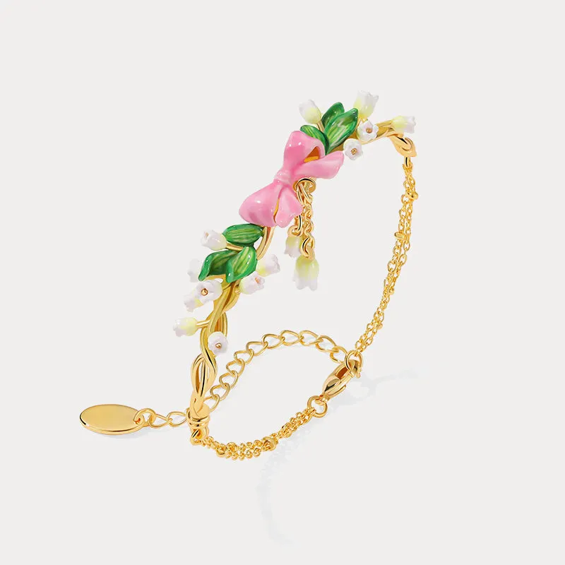 Lily Of The Valley Bowknot Bracelet sold by Selenichast product image thumbnail 2