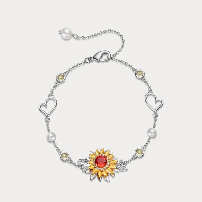 Sunflower Heart Bracelet sold by Selenichast