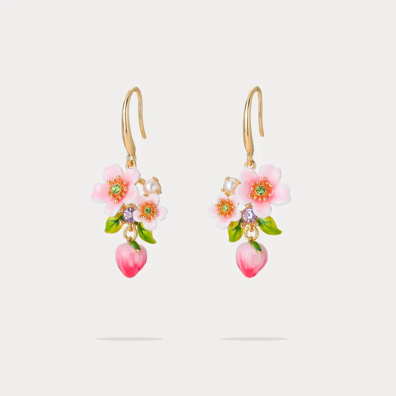 Peach Blossom Earrings sold by Selenichast