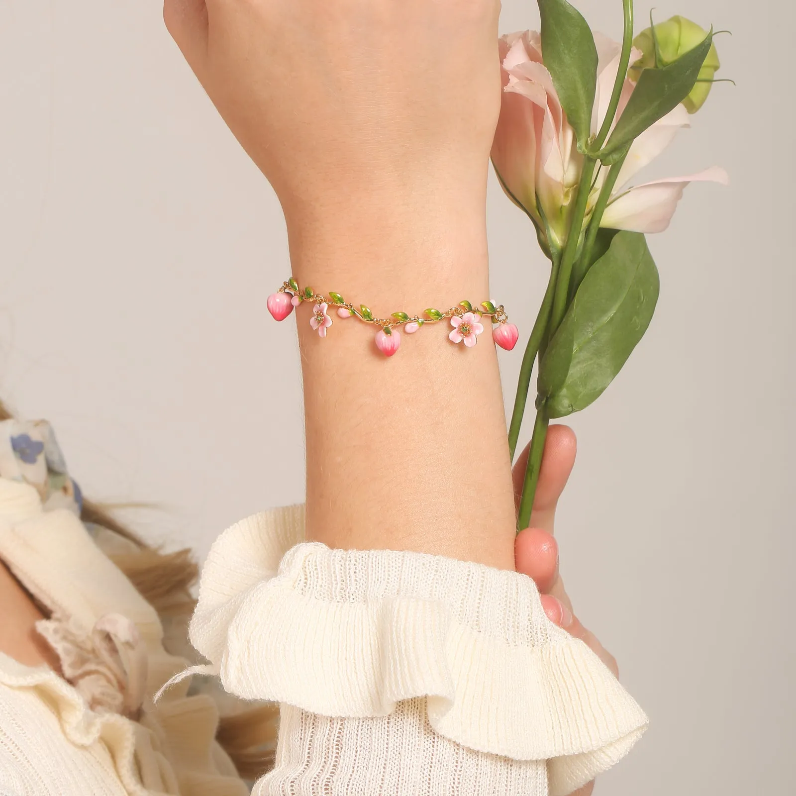 Peach Blossom Bracelet sold by Selenichast product image thumbnail 2