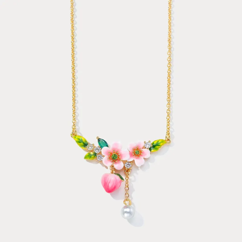 Peach Blossom Necklace sold by Selenichast