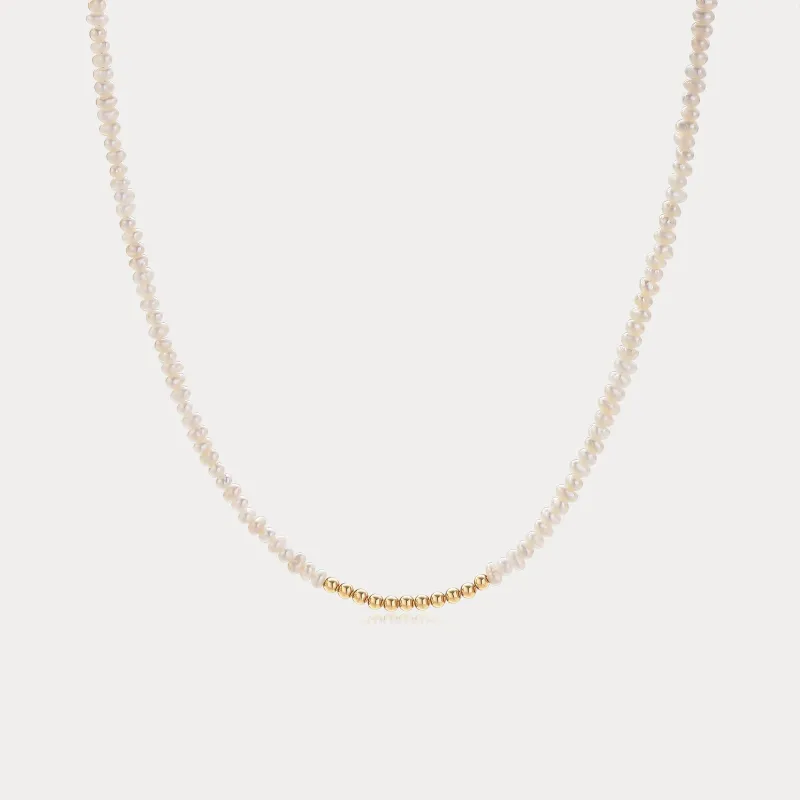 Seed Pearl Necklace sold by Selenichast