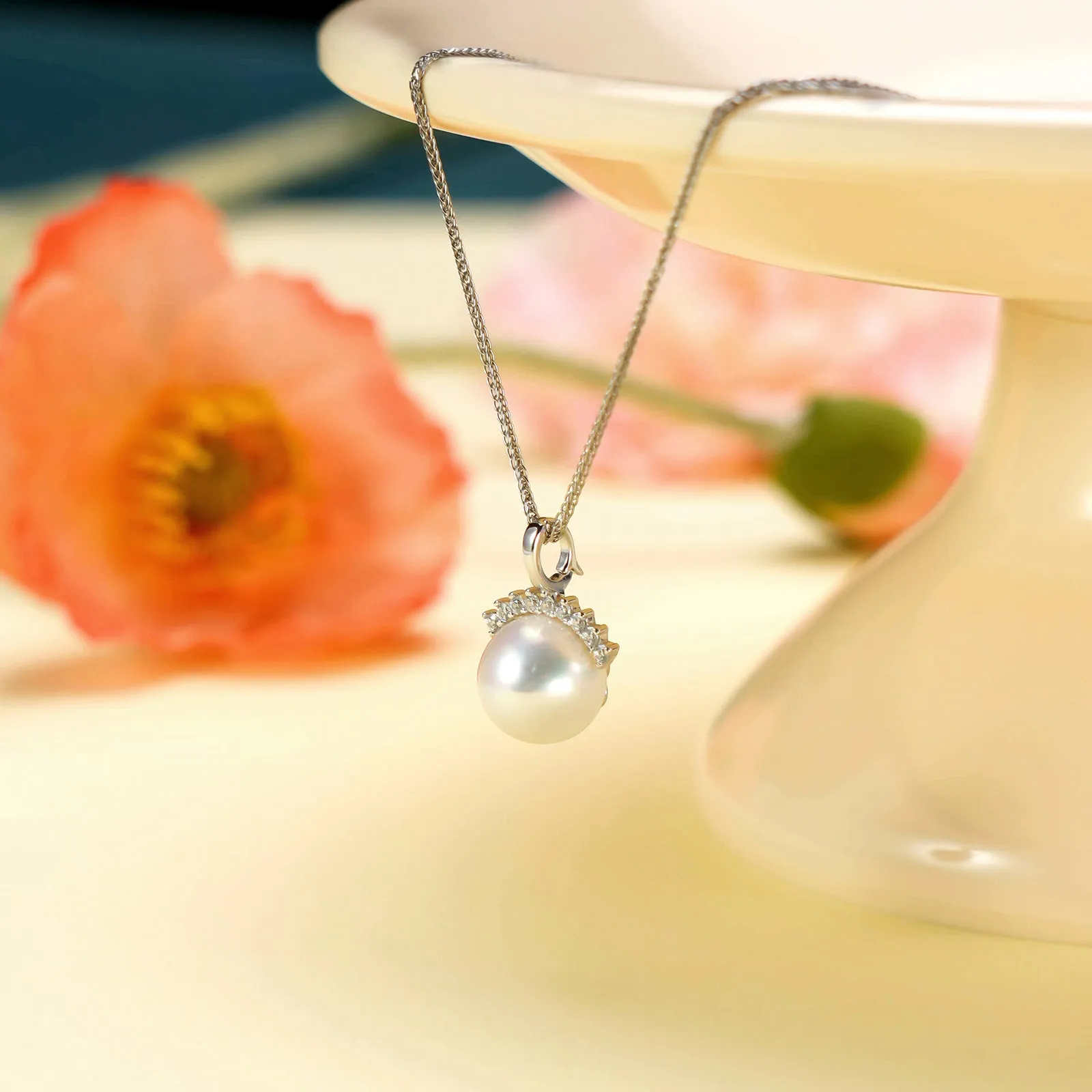 Freshwater Pearl Pendant Necklace sold by Selenichast product image thumbnail 4