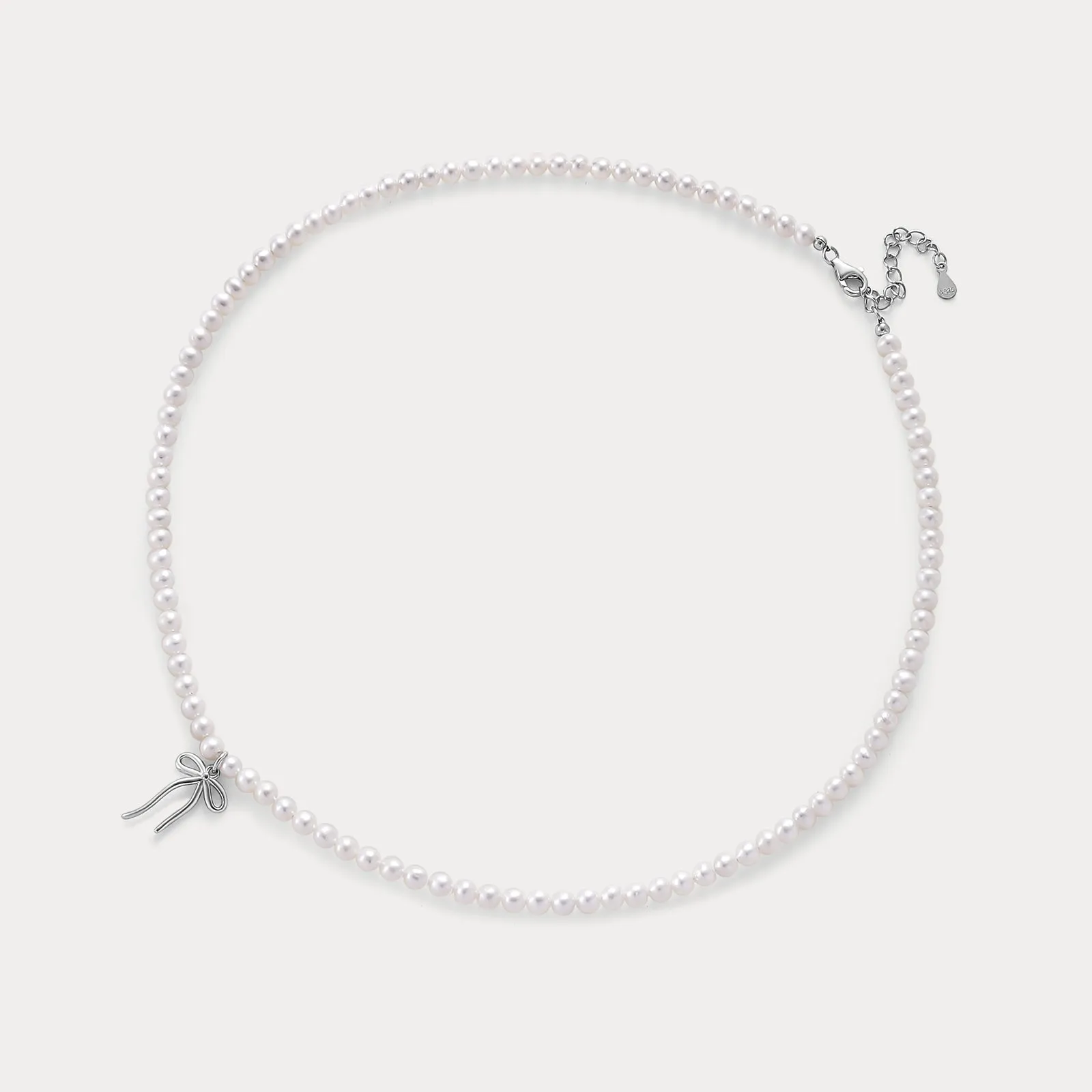 Pearl Bow Necklace sold by Selenichast product image thumbnail 5