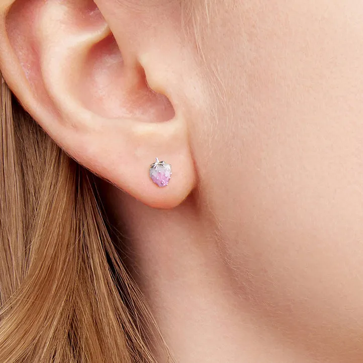 Silver Strawberry Earrings sold by Selenichast product image thumbnail 2