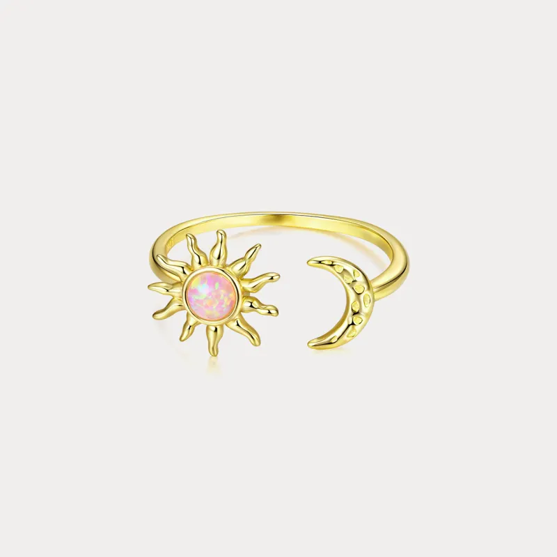 Opal Sun & Moon Ring sold by Selenichast