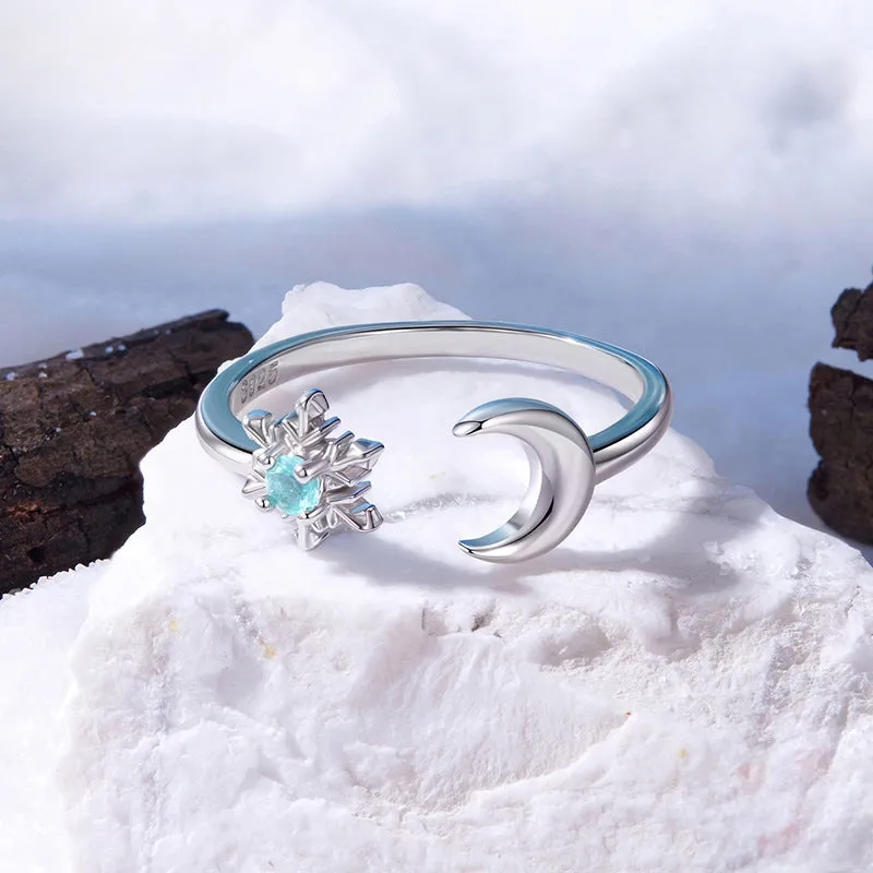 Snowflake Moon Ring sold by Selenichast product image thumbnail 4