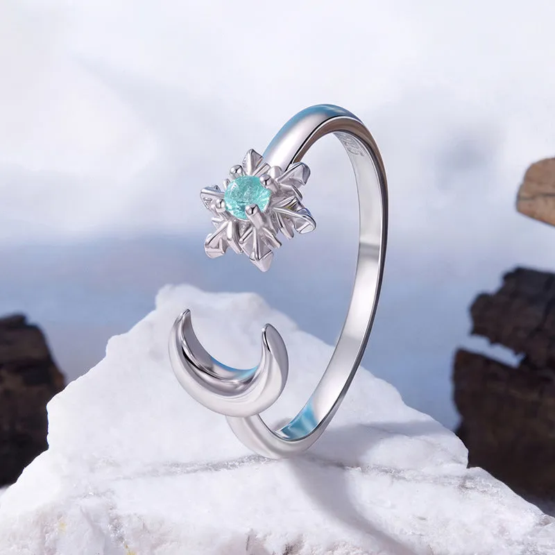 Snowflake Moon Ring sold by Selenichast product image thumbnail 5