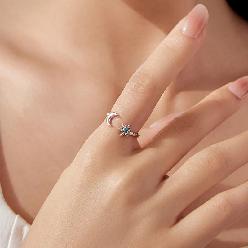 Snowflake Moon Ring sold by Selenichast product image thumbnail 3