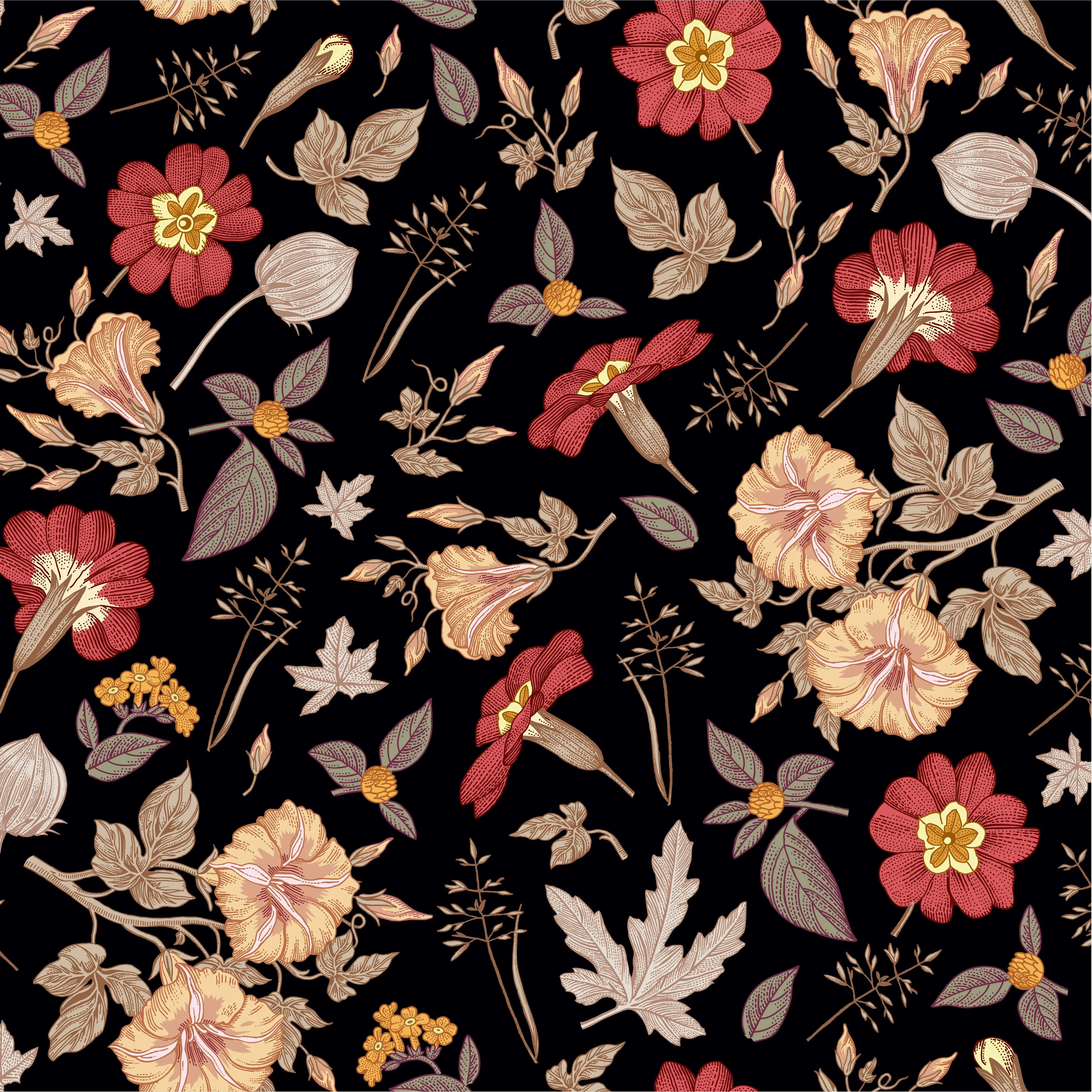 Antique Garden Square Scarf sold by Selenichast