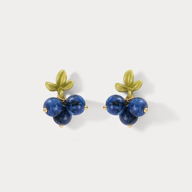 Blueberry Stud Earrings sold by Selenichast