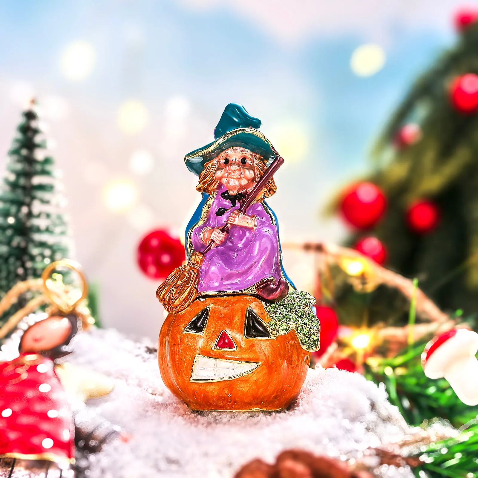 Pumpkin Witch Trinket Box sold by Selenichast product image thumbnail 2