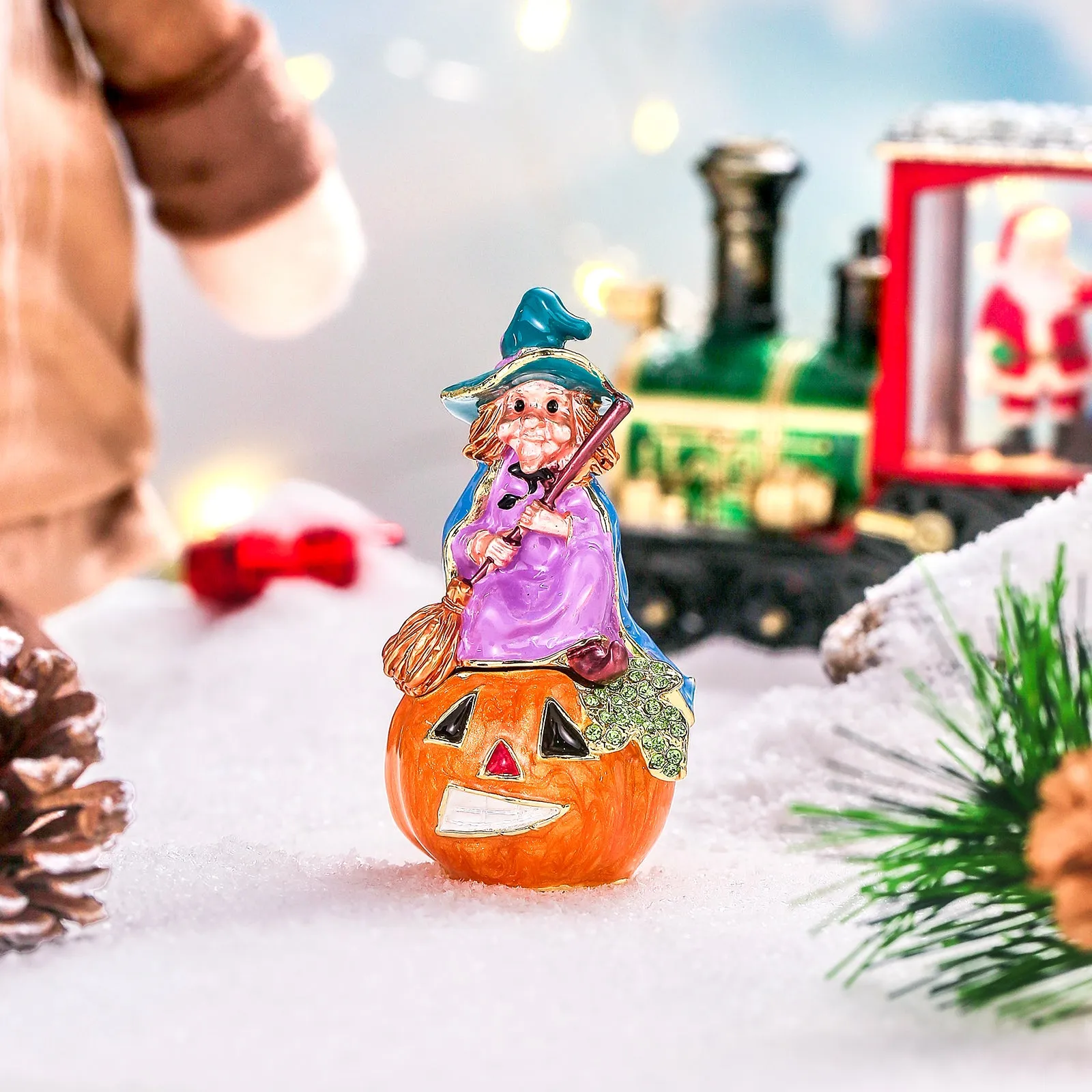 Pumpkin Witch Trinket Box sold by Selenichast product image thumbnail 4