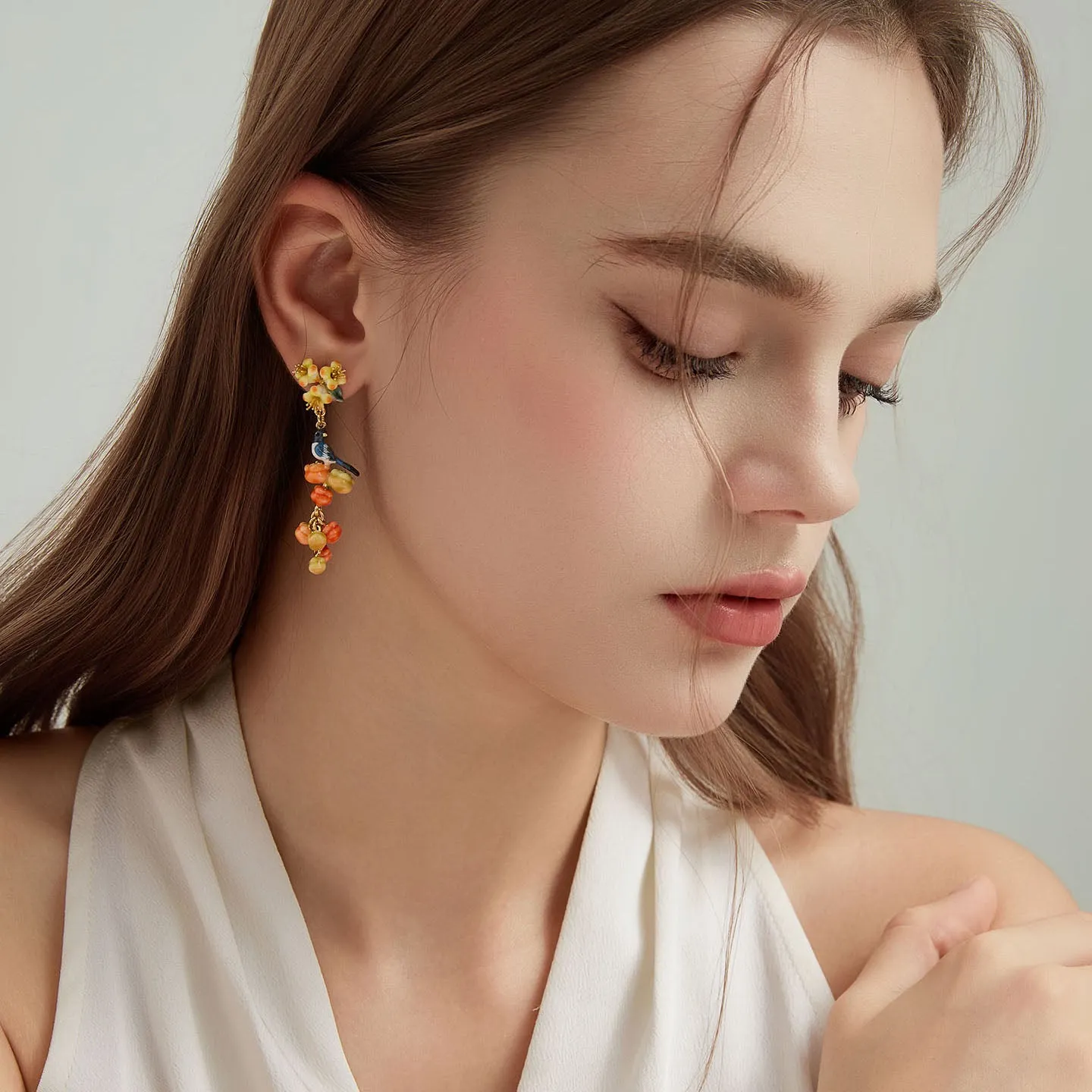 Magpie & Persimmon Dangle Earrings sold by Selenichast product image thumbnail 2