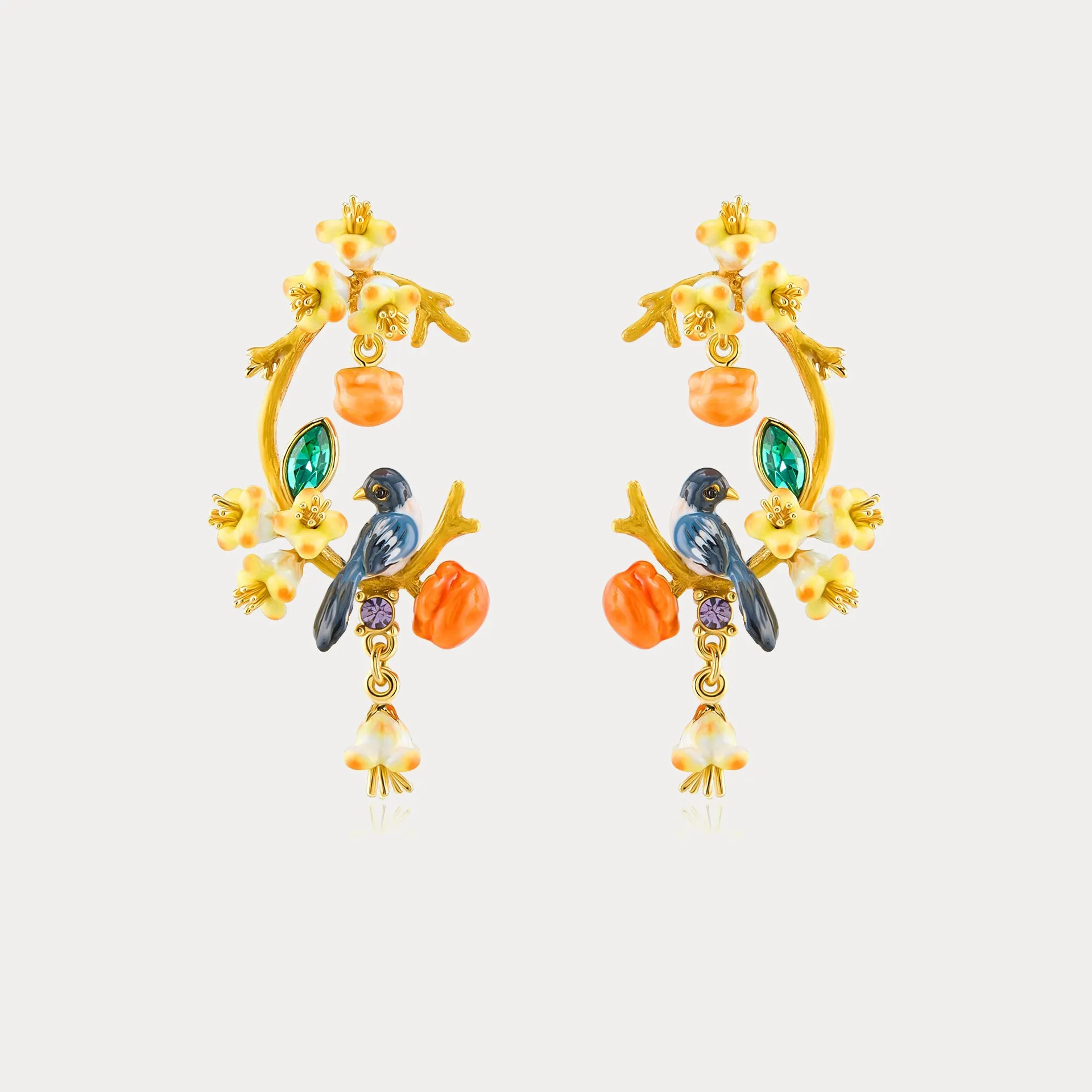 Magpie & Persimmon Blossom Earrings sold by Selenichast