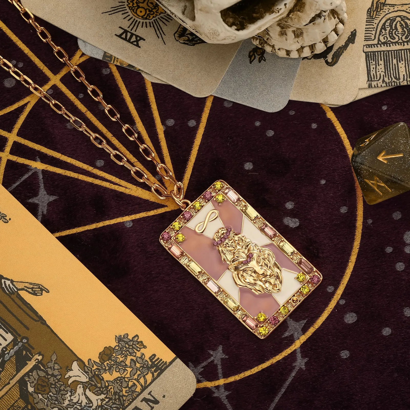 The Strength Tarot Necklace sold by Selenichast product image thumbnail 4