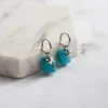 Star Turquoise Dangling Earrings sold by Selenichast