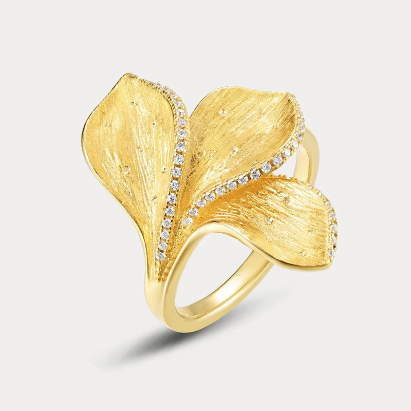 Silver Petal Ring sold by Selenichast