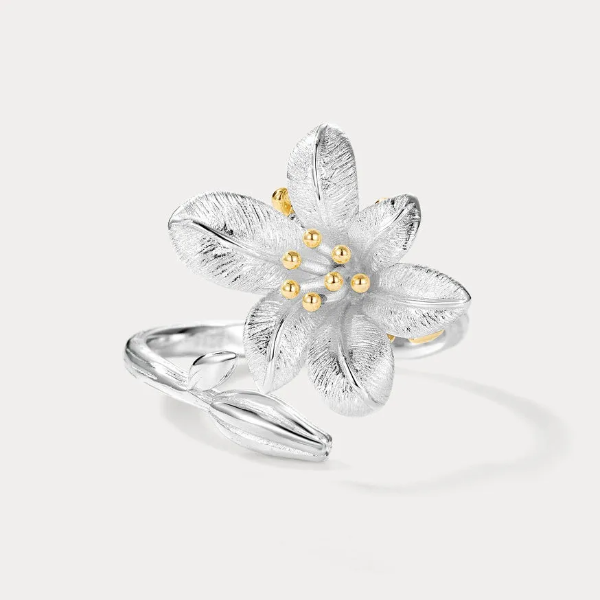 Silver Lily Ring sold by Selenichast product image thumbnail 3