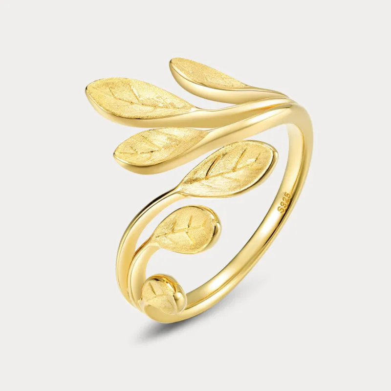 Silver Leaf Ring sold by Selenichast