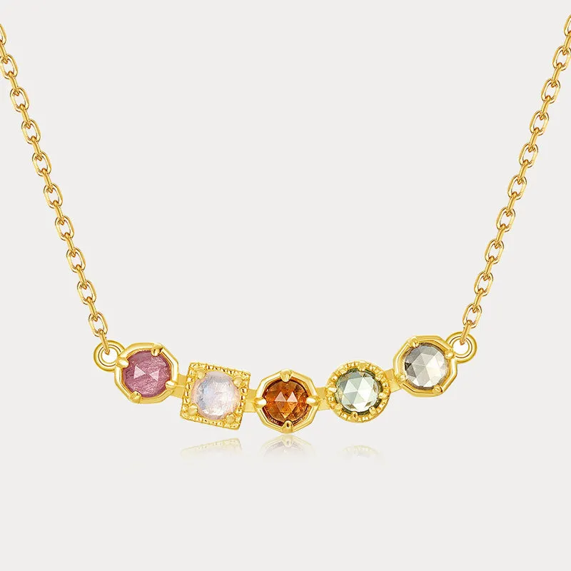 Rainbow Moonstone Necklace sold by Selenichast