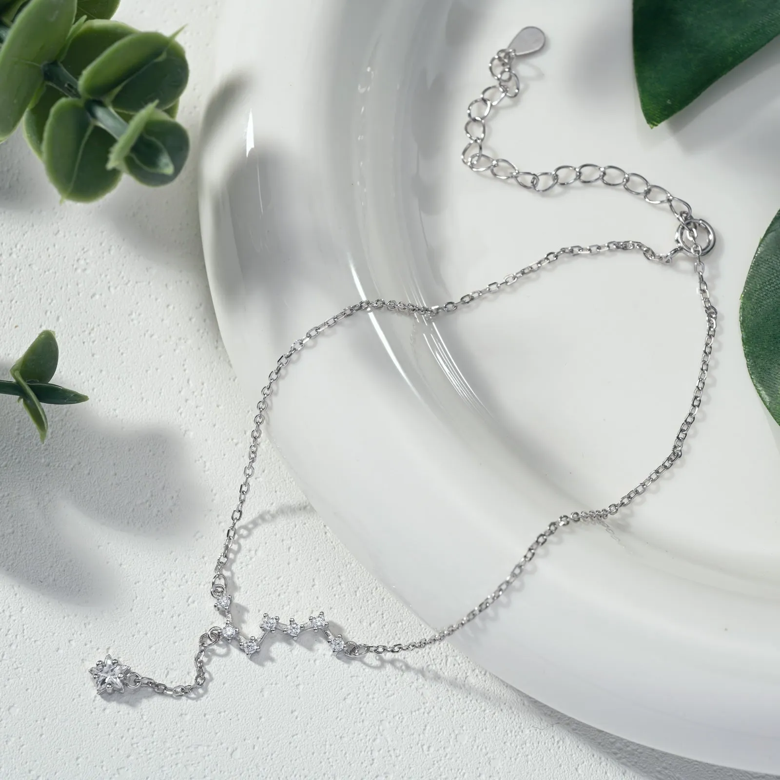 Silver North Star Anklet sold by Selenichast product image thumbnail 4