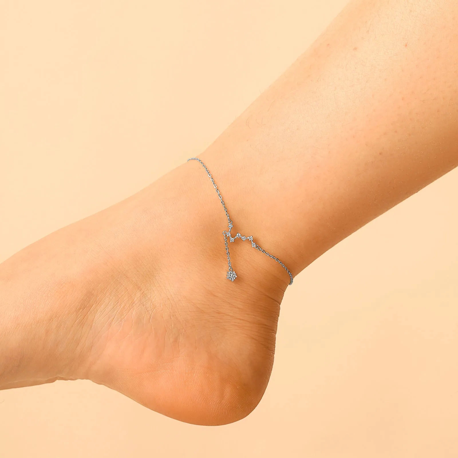 Silver North Star Anklet sold by Selenichast product image thumbnail 3