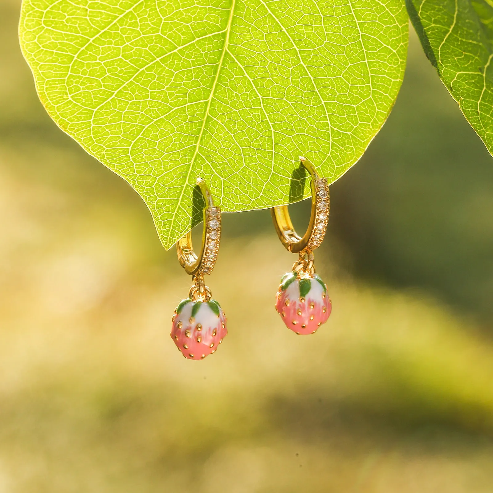 Strawberry Drop Earrings sold by Selenichast product image thumbnail 5