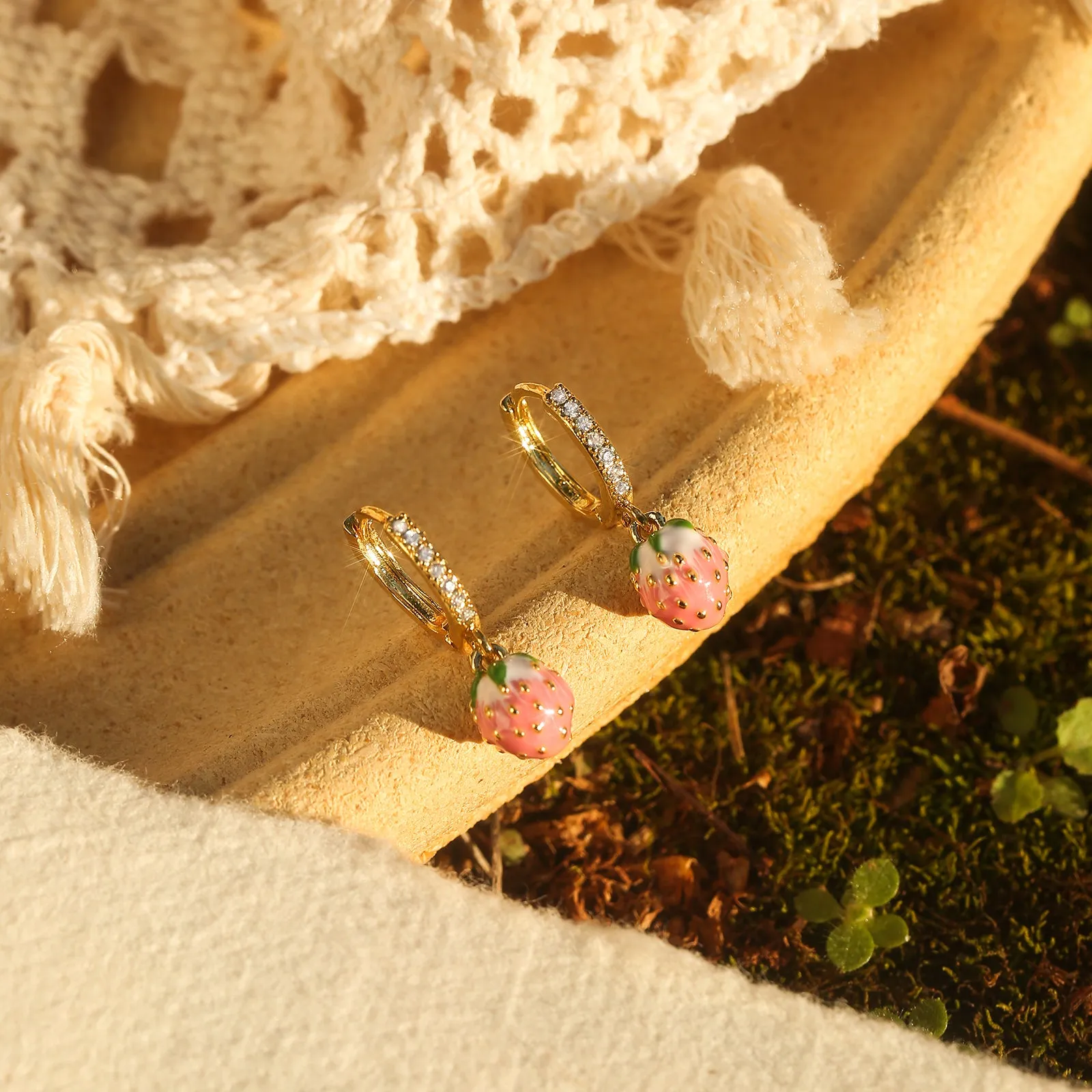 Strawberry Drop Earrings sold by Selenichast product image thumbnail 3