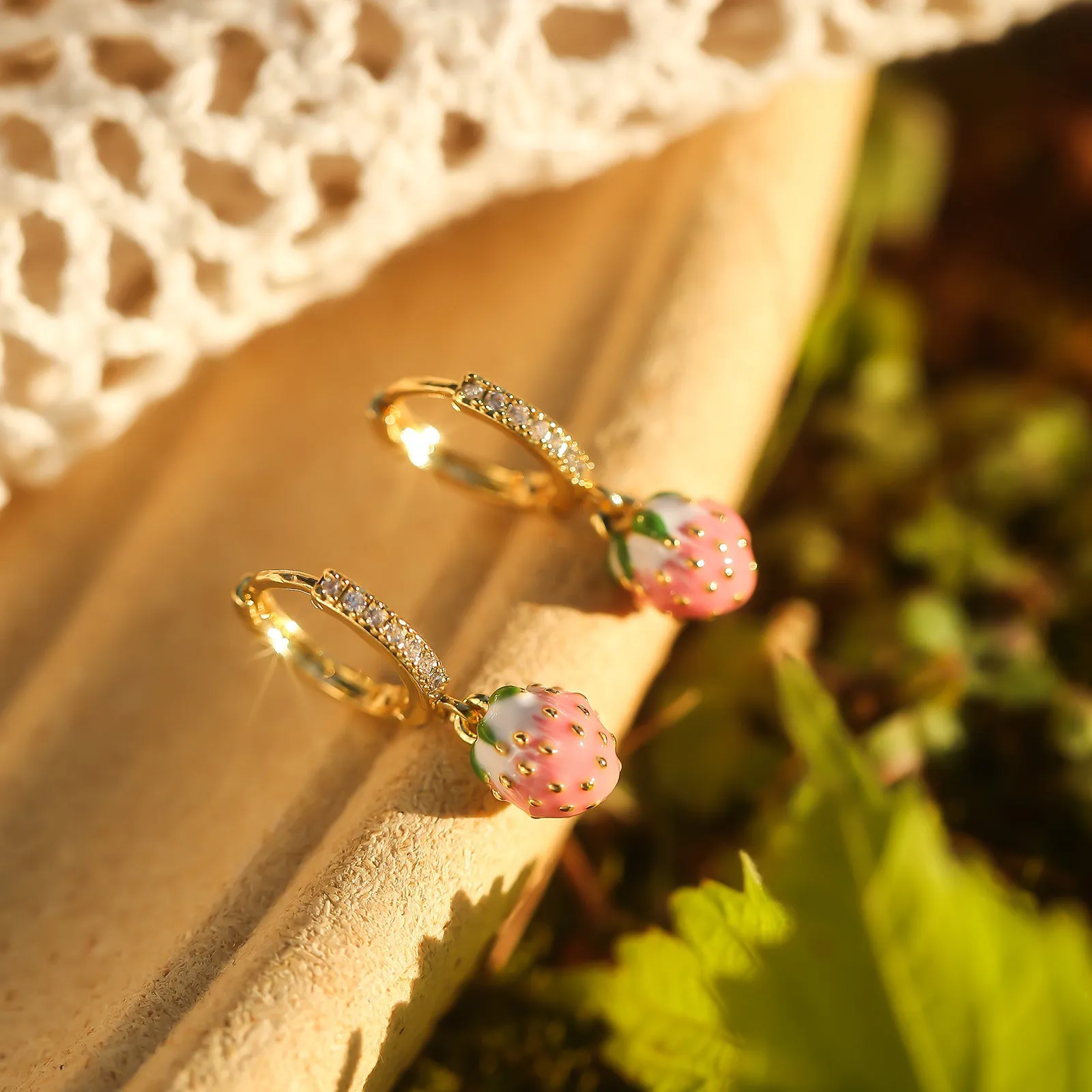 Strawberry Drop Earrings sold by Selenichast product image thumbnail 2