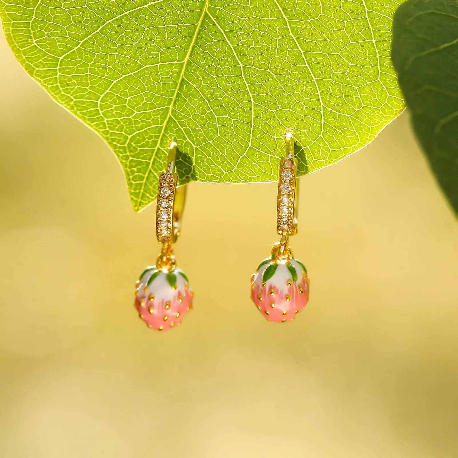 Strawberry Drop Earrings sold by Selenichast product image thumbnail 4