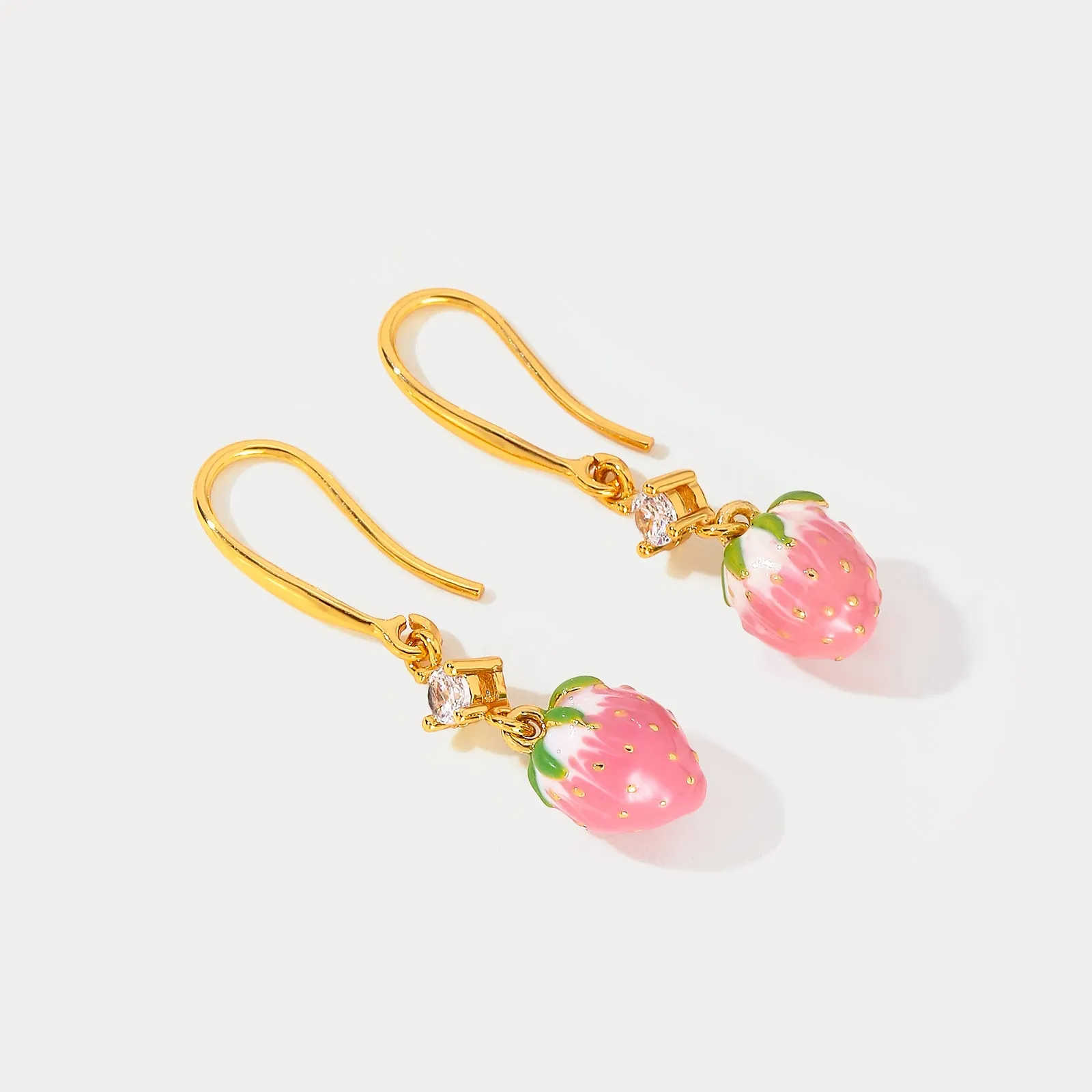 Strawberry Dangling Earrings sold by Selenichast product image thumbnail 5