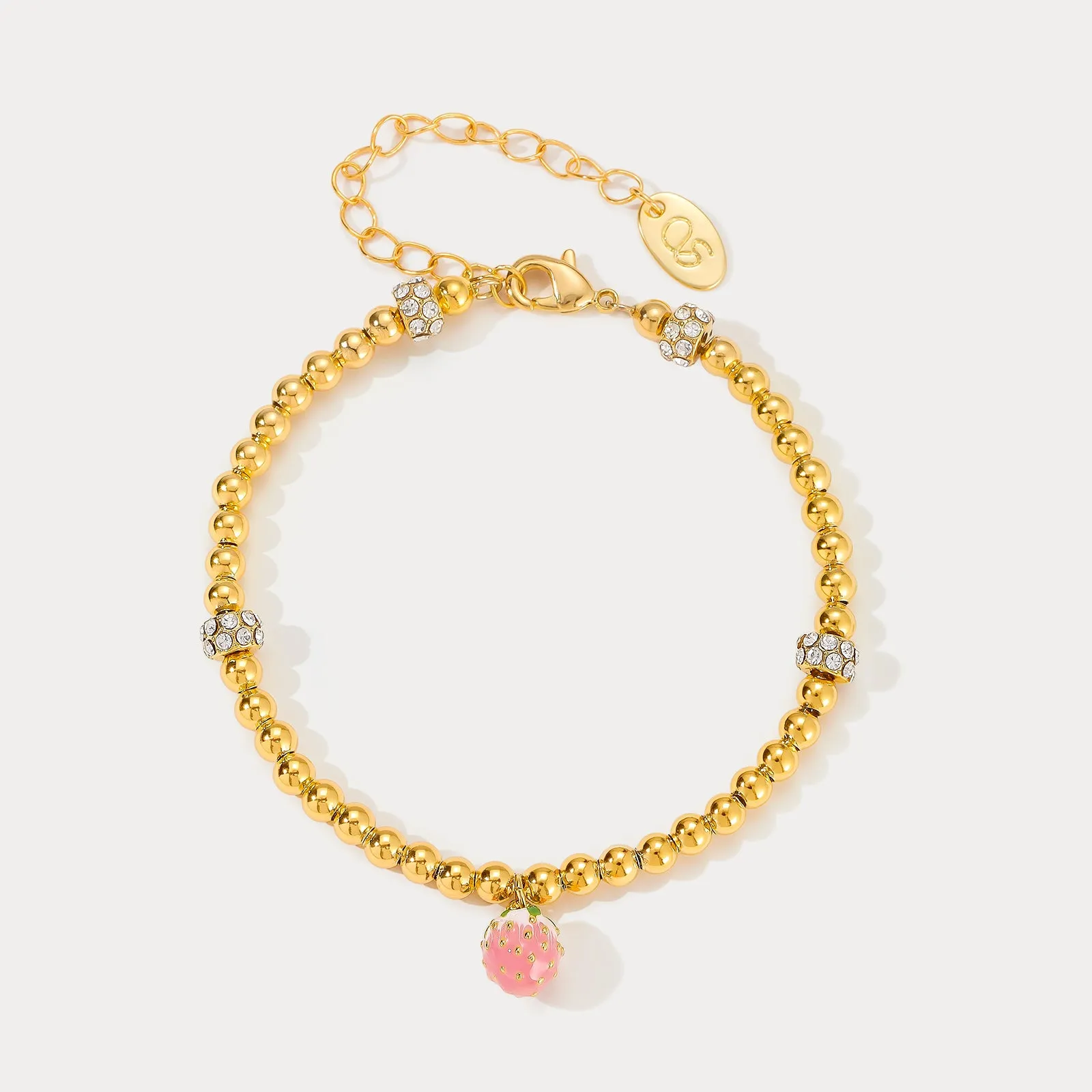 Strawberry Beads Bracelet sold by Selenichast